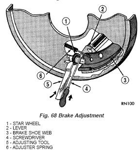 Brake adjustment