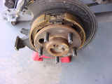 Brake drum removed